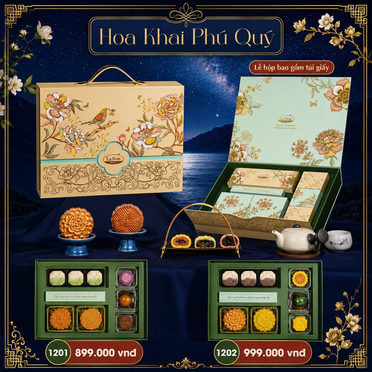 Lễ Hộp Hoa Khai Phú Quý 1201 3 Lễ Hộp Hoa Khai Phú Quý 1201